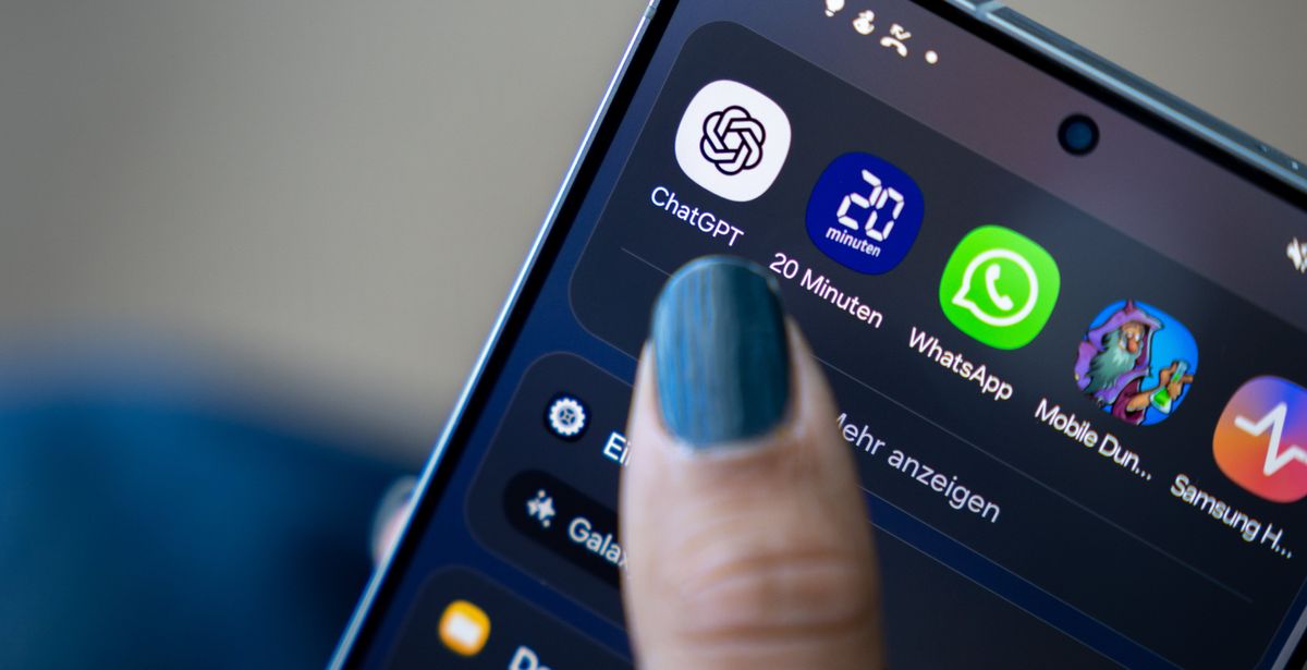 ChatGPT App auf Smartphone