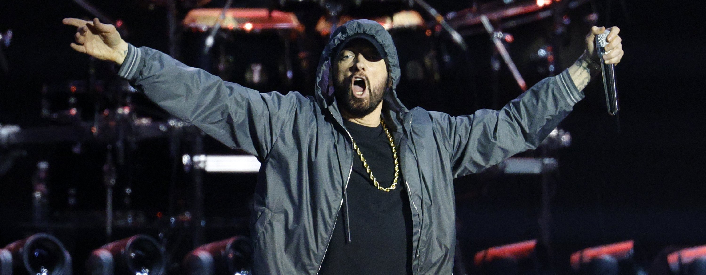 US Rapper Eminem auf der Bühne